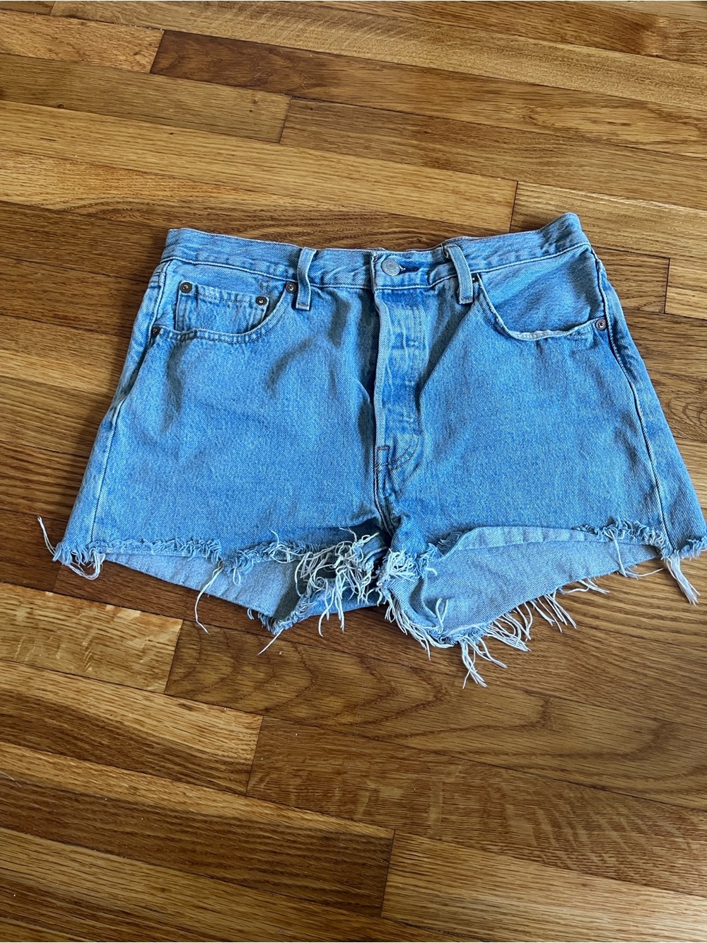 Levi’s 501® Button Fly High-Rise Denim Shorts